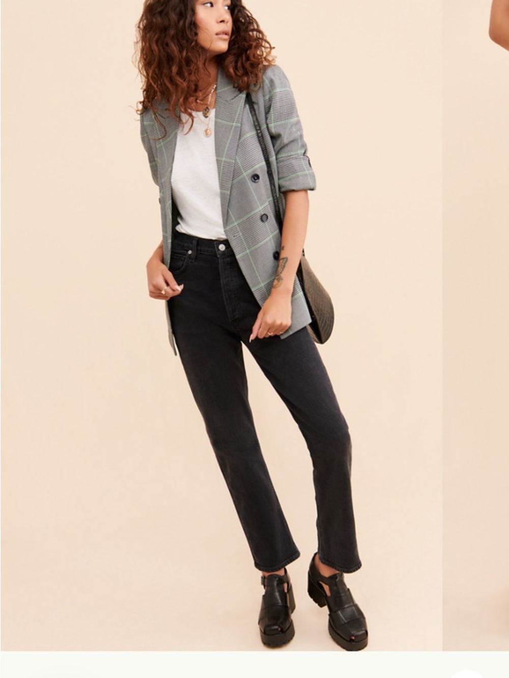 Citizens Of Humanity Black Straight-Leg Jeans